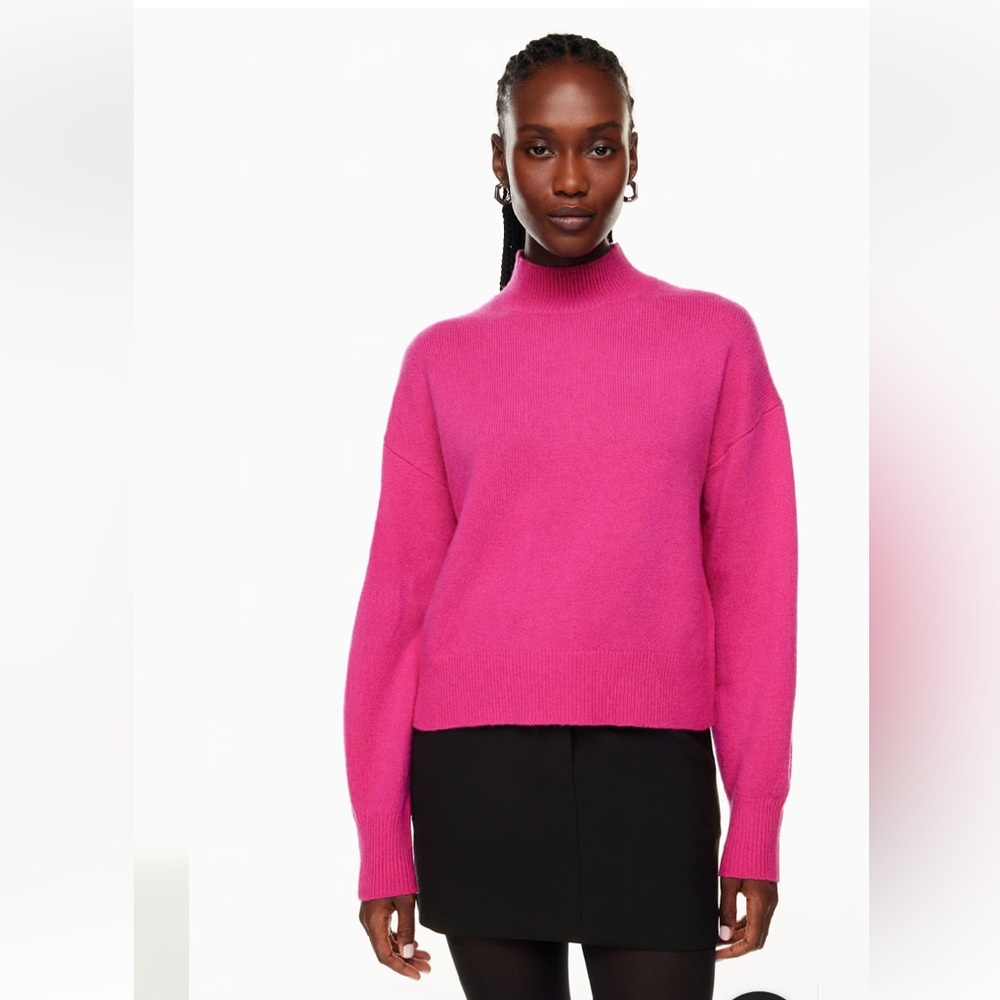 Babaton Pink Turtleneck Sweater